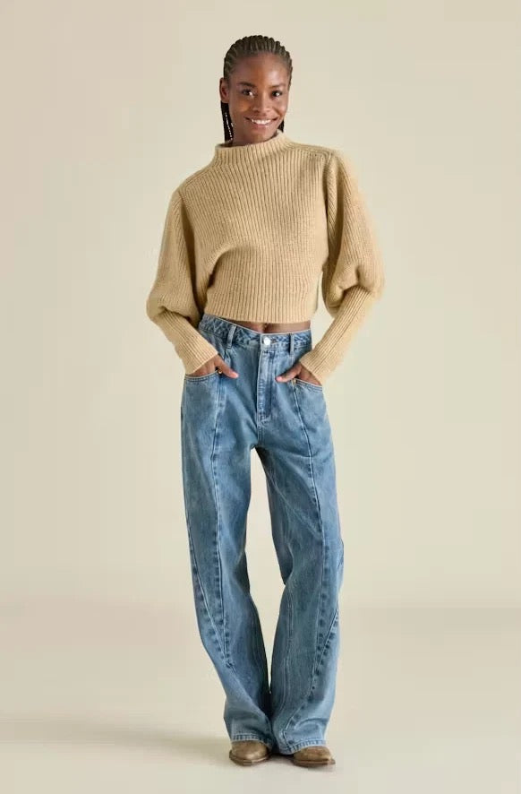 Carolynne Metallic Rib Sweater