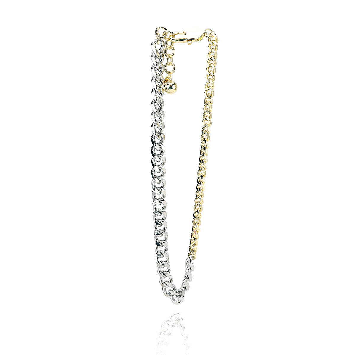 Gold and Silver Curb Necklace