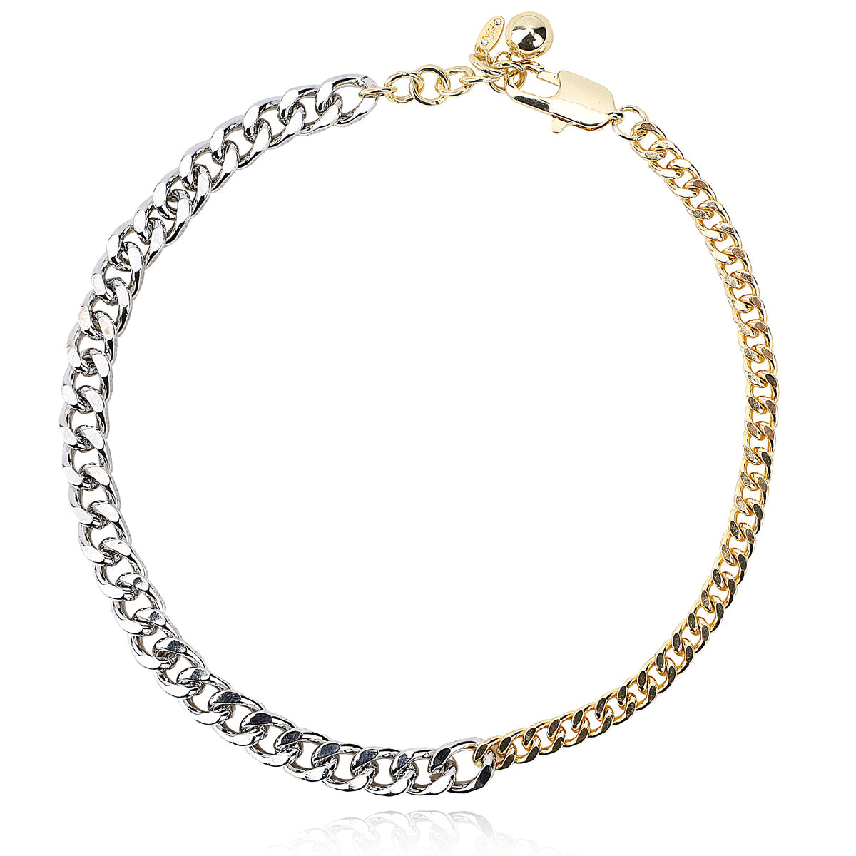Gold and Silver Curb Necklace