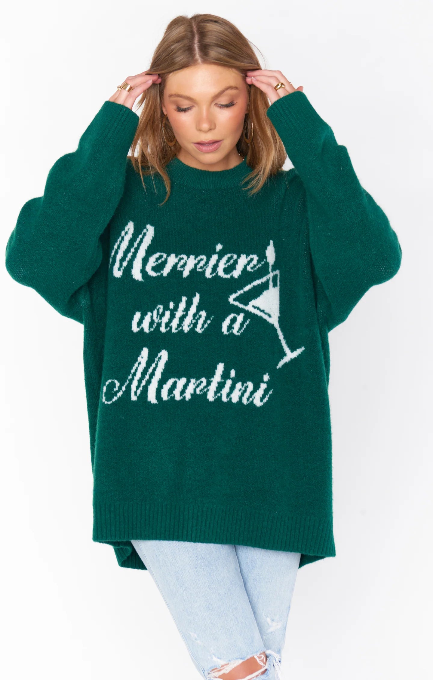 Martini Graphic Crewneck Sweater