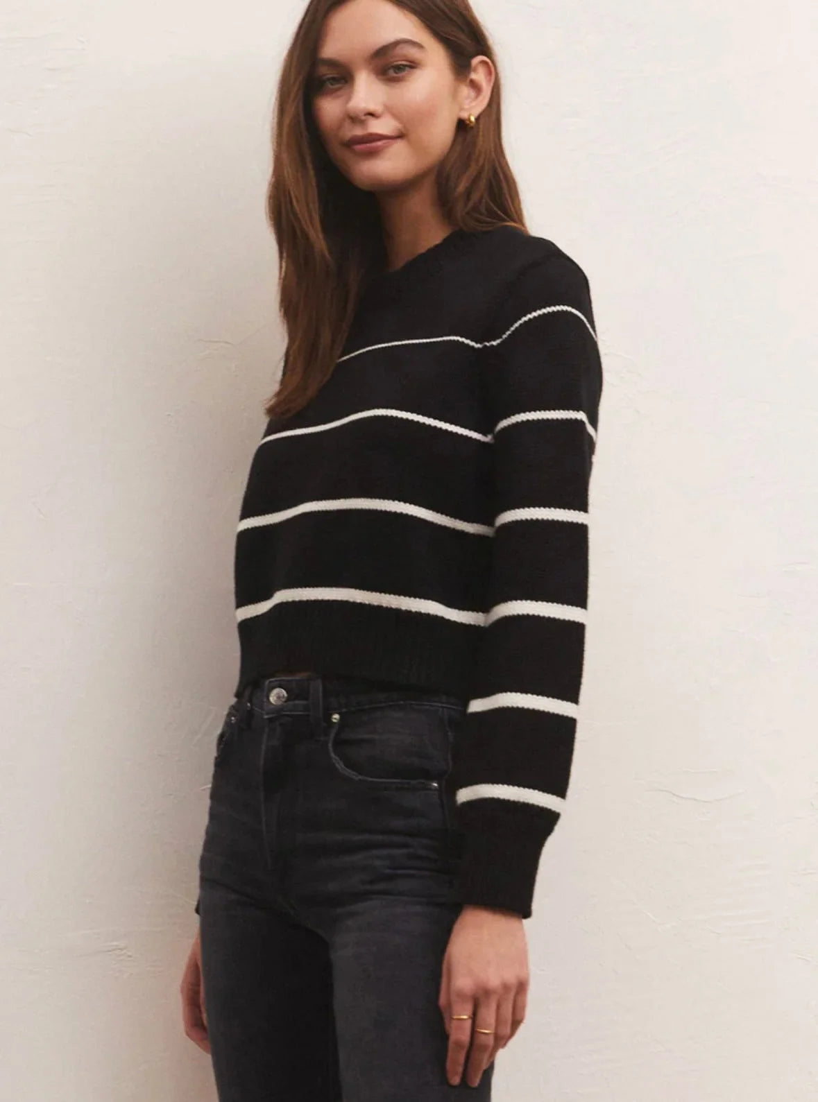 Black Striped Sweater