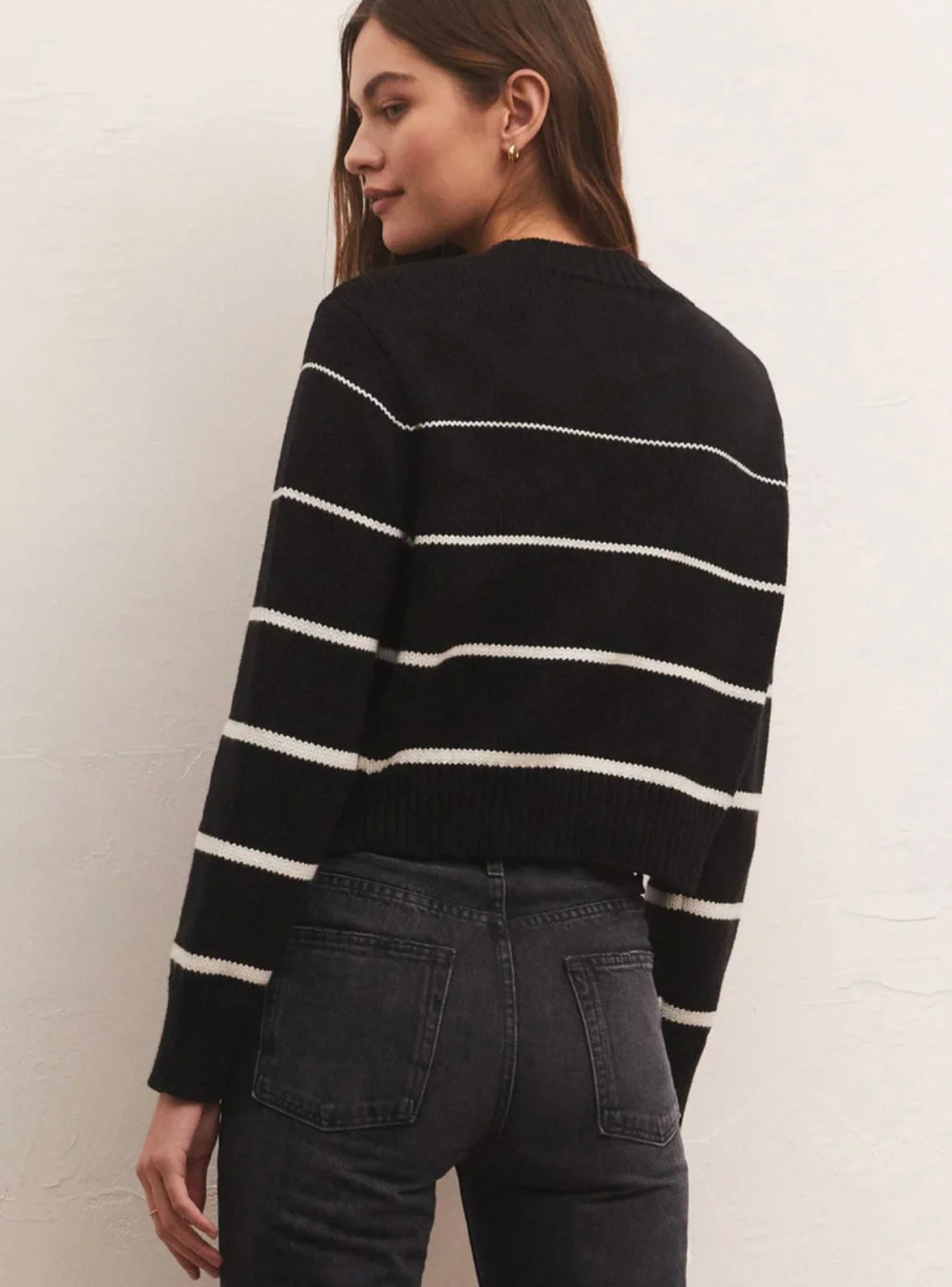 Black Striped Sweater