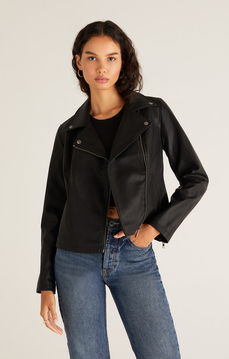 The Trina Moto Leather Jacket
