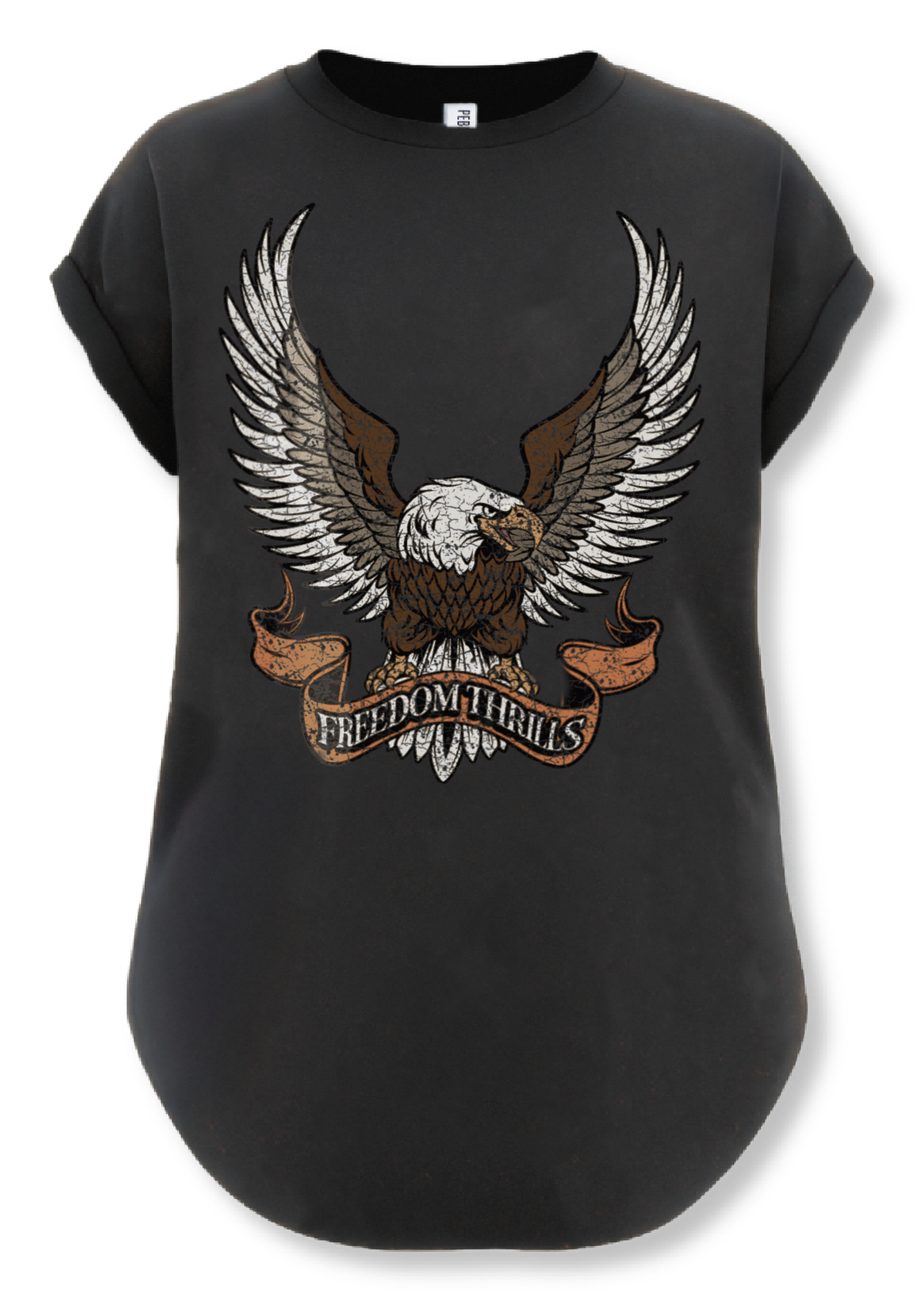 Freedom Side Slit Graphic Tee