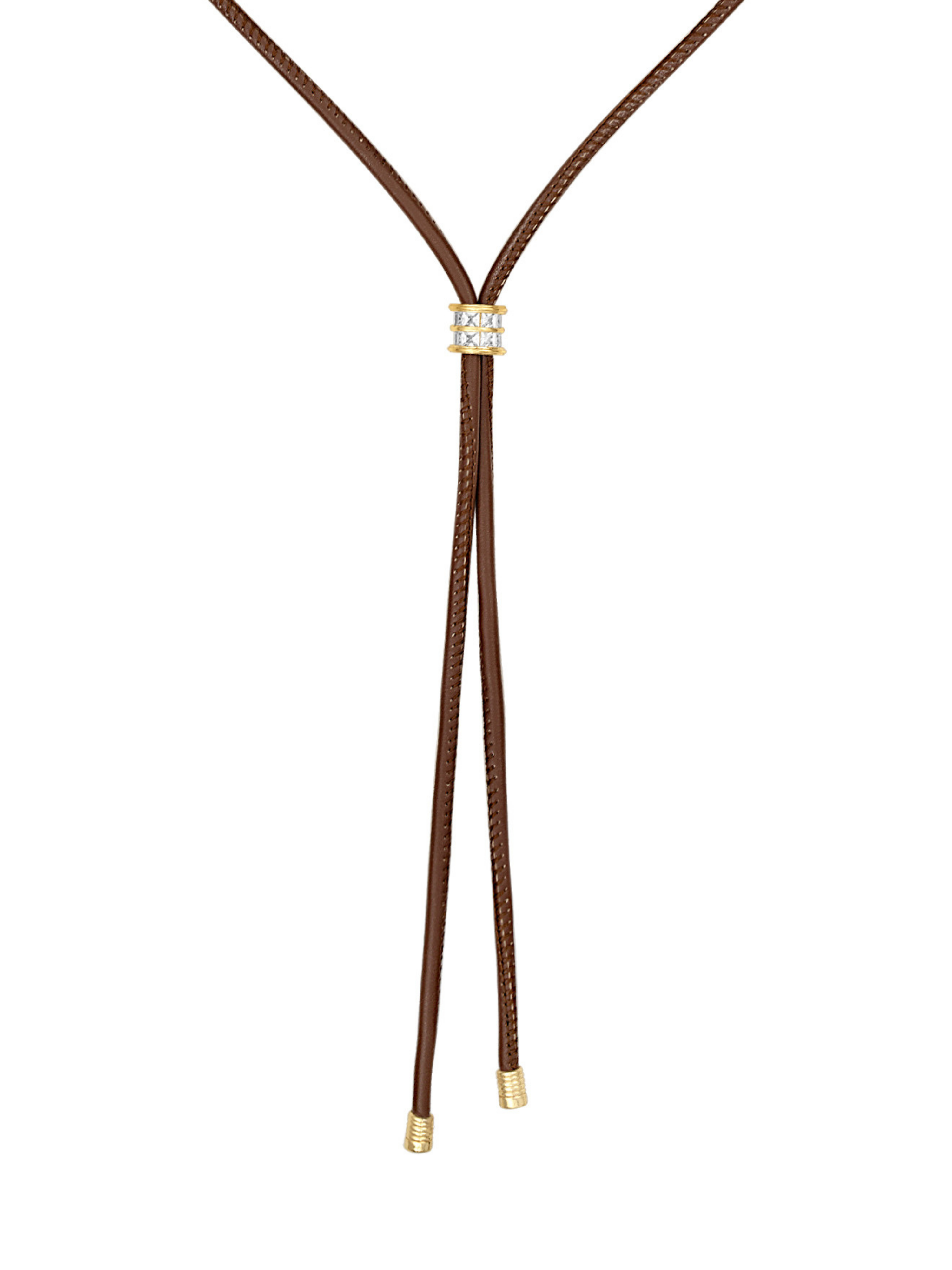 PIPER CORD BOLO NECKLACE: One Size
