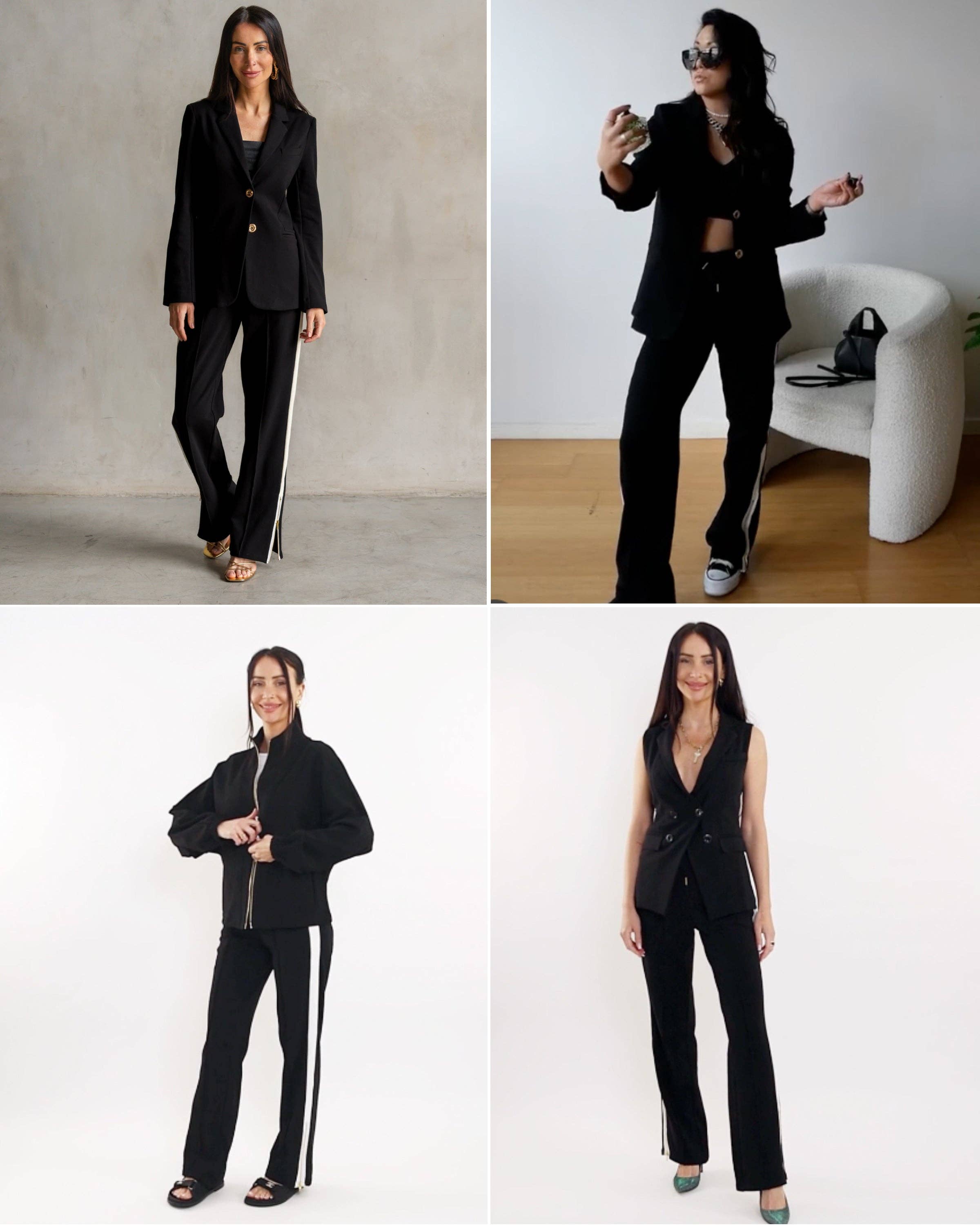 Black Jordan Interlock Pants