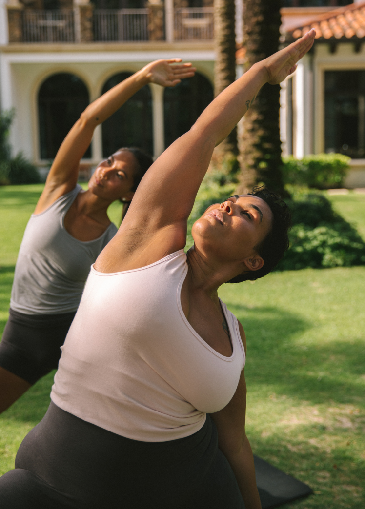Built-In-Bra Tank: Ivory / One Size