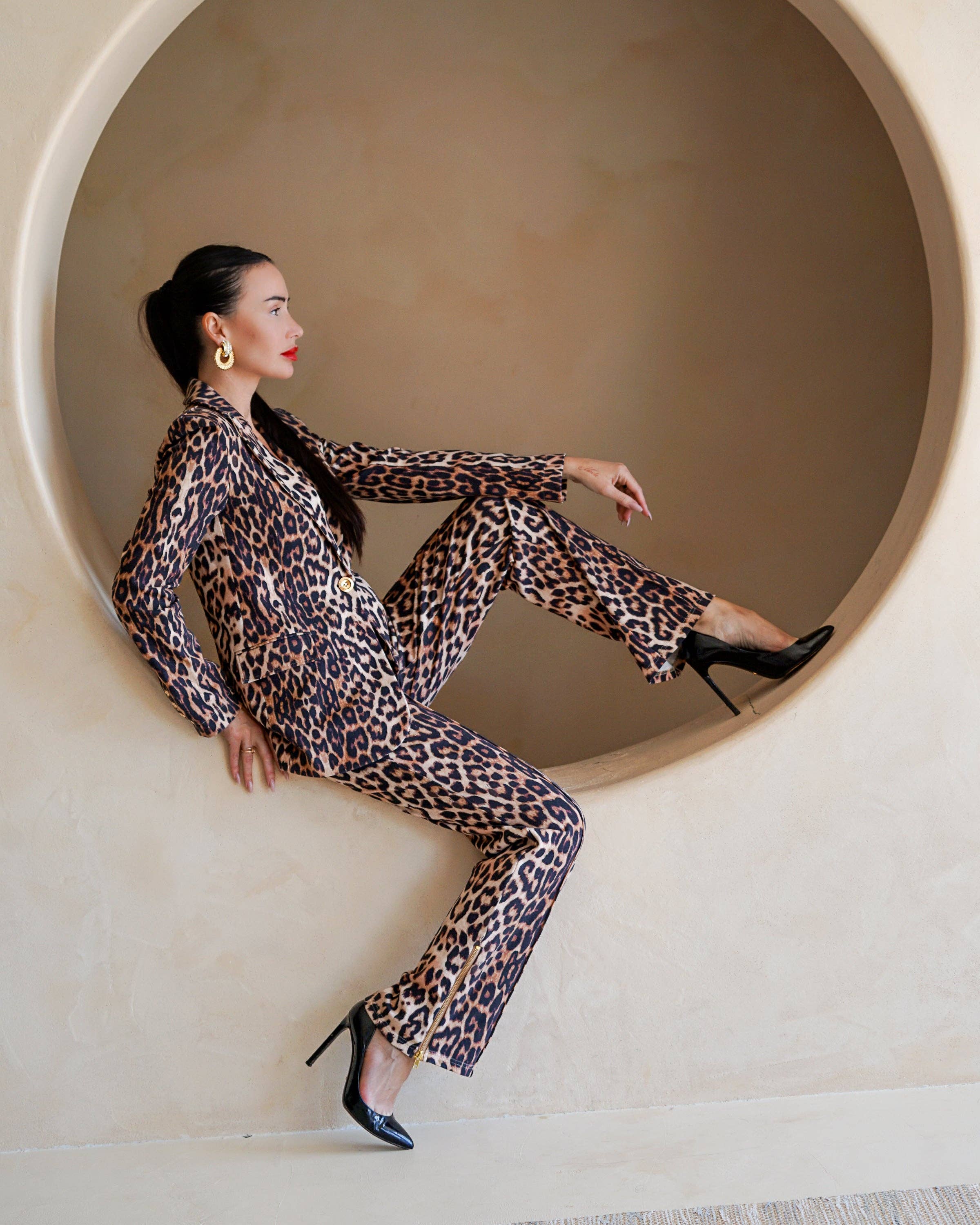 Jordan Interlock Leopard Pants