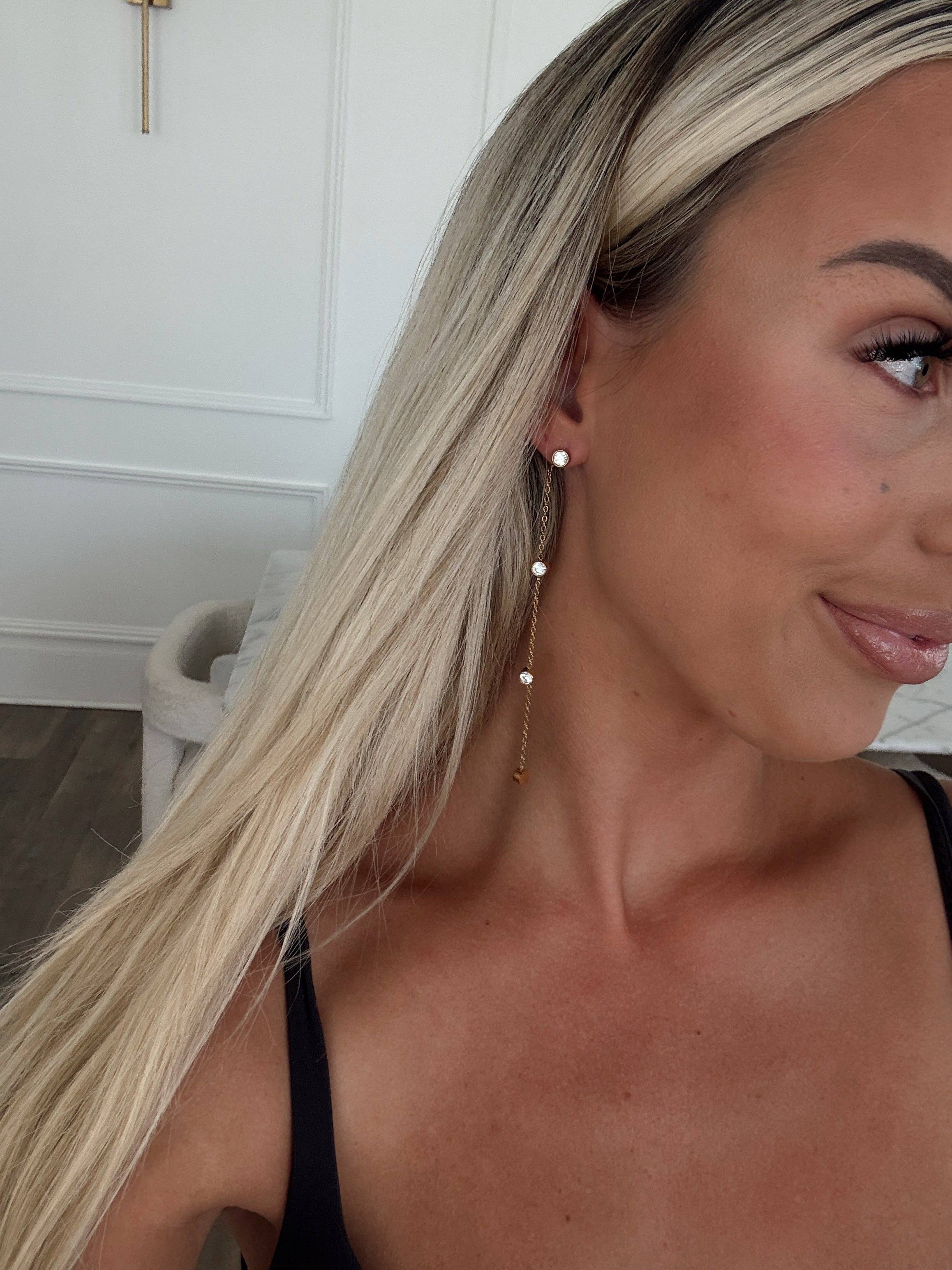 Jena Earrings: Gold