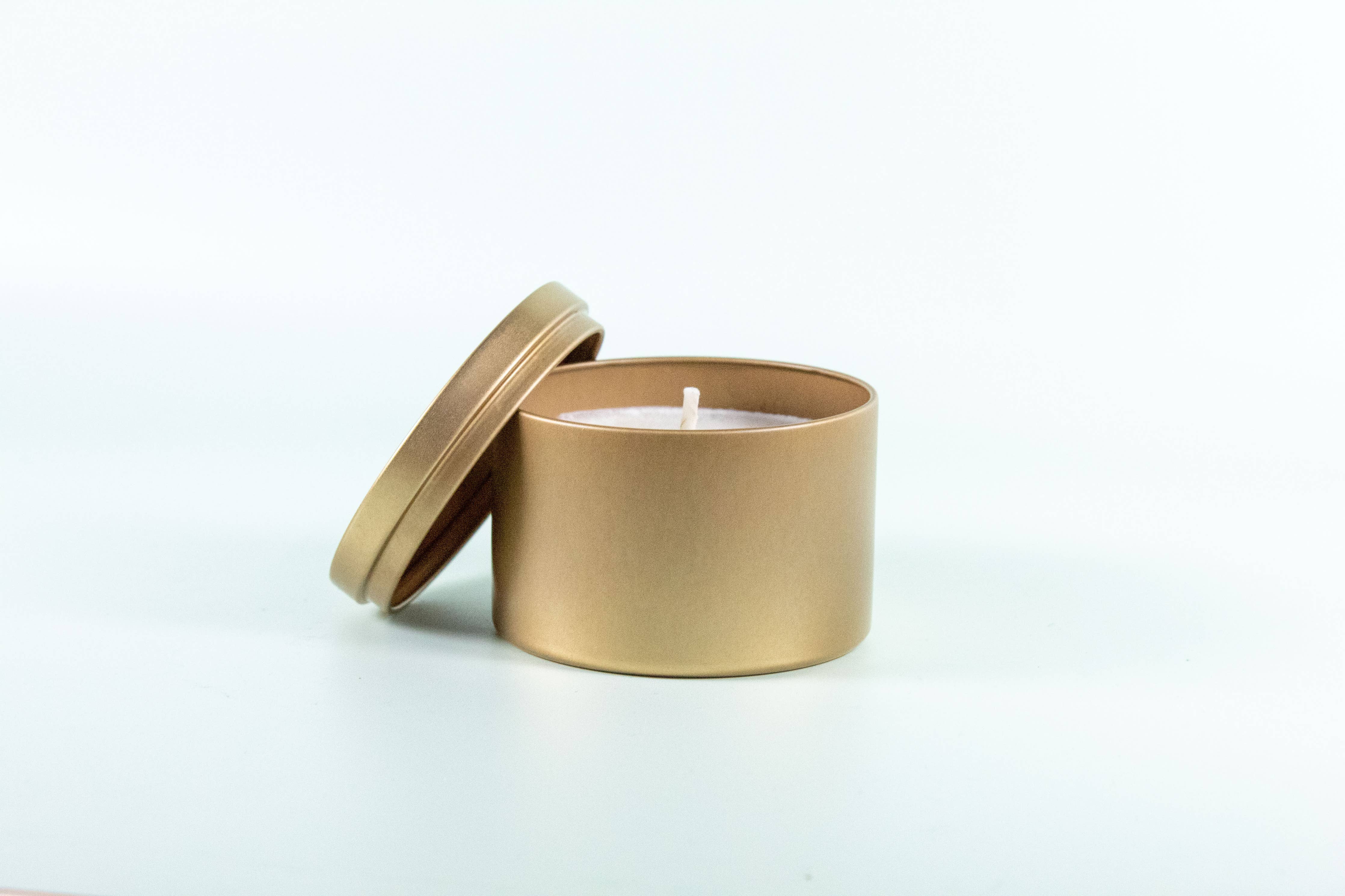 ICONIC Matte Gold Travel TinCandle