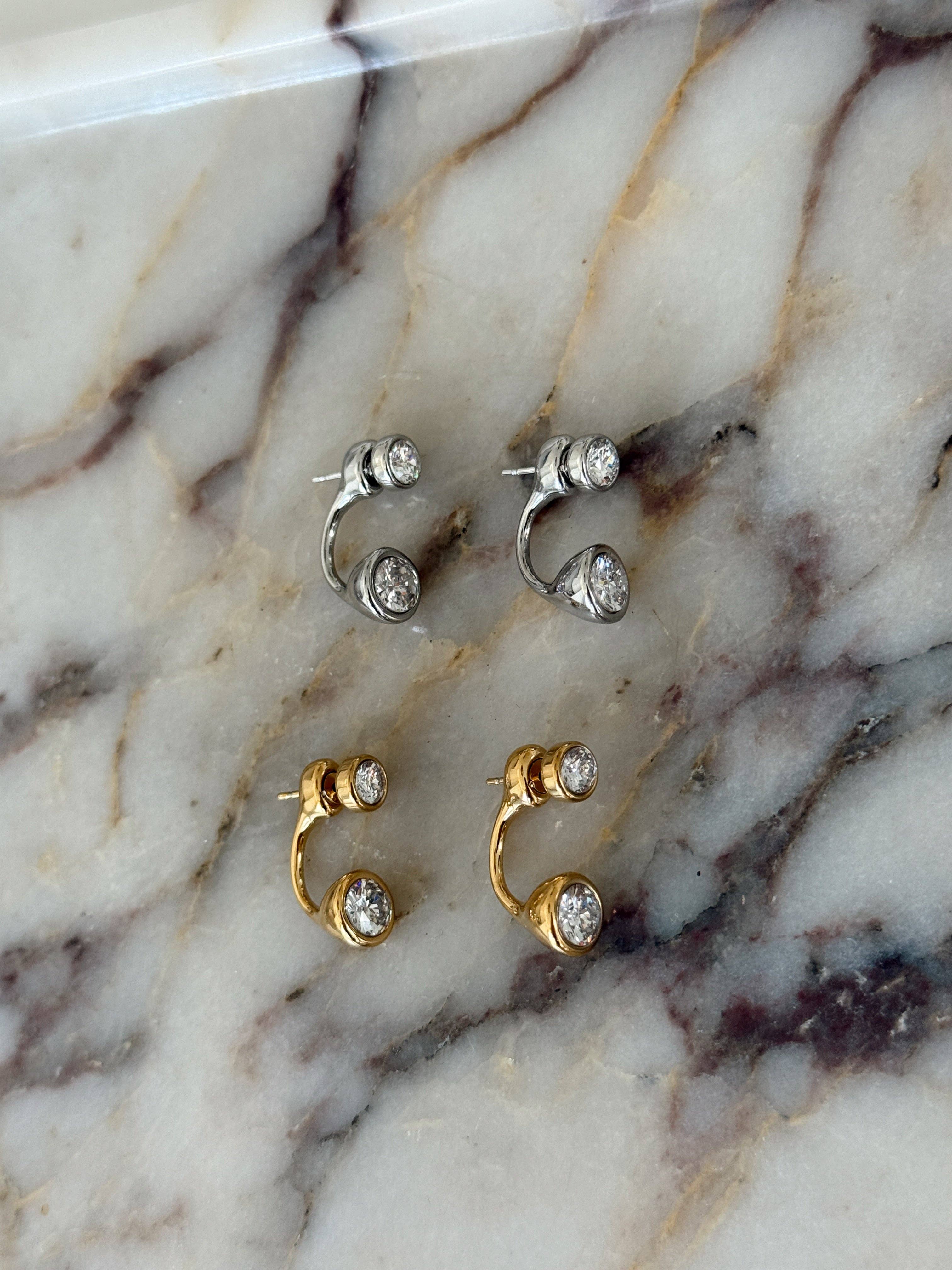 Sage Earrings: Gold