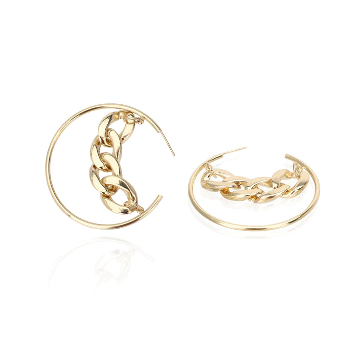 Vida Gold Hoop Earrings