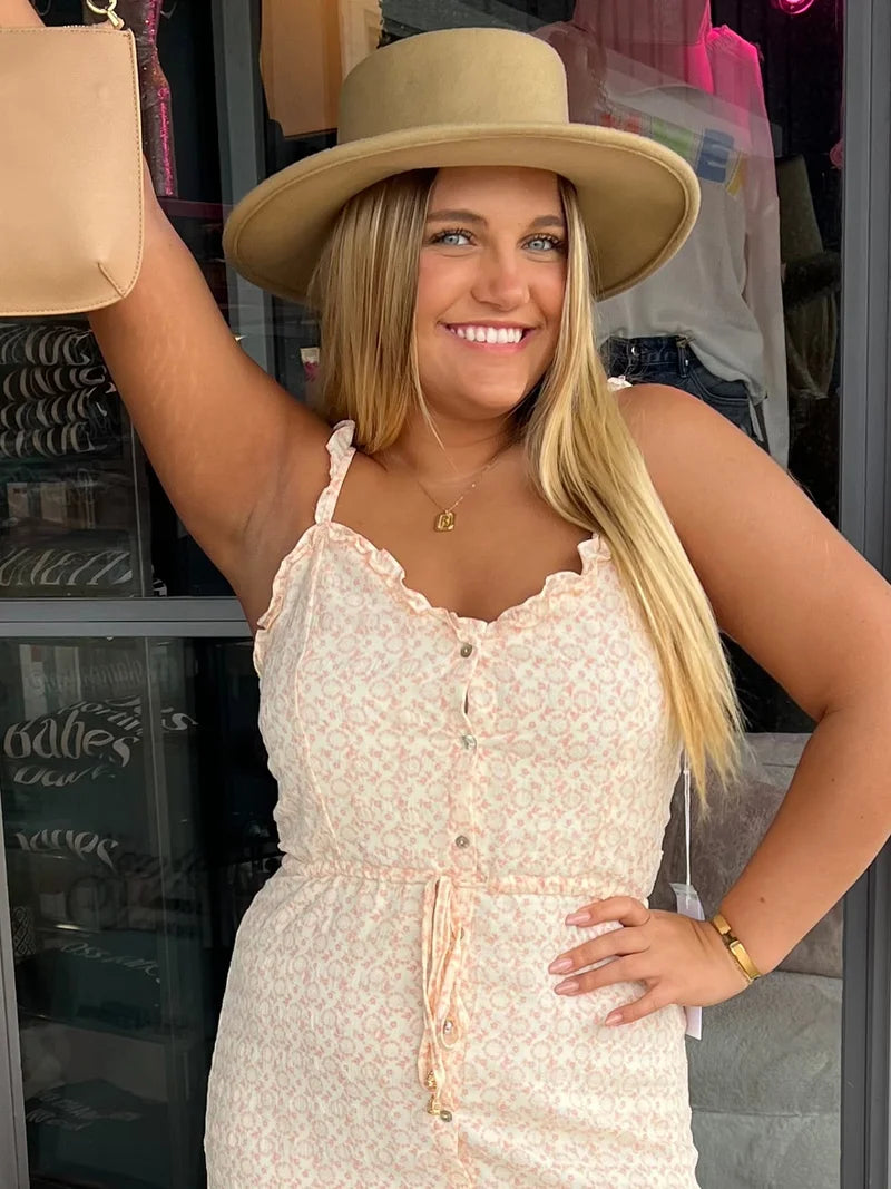 Peach Summer Romance Dress