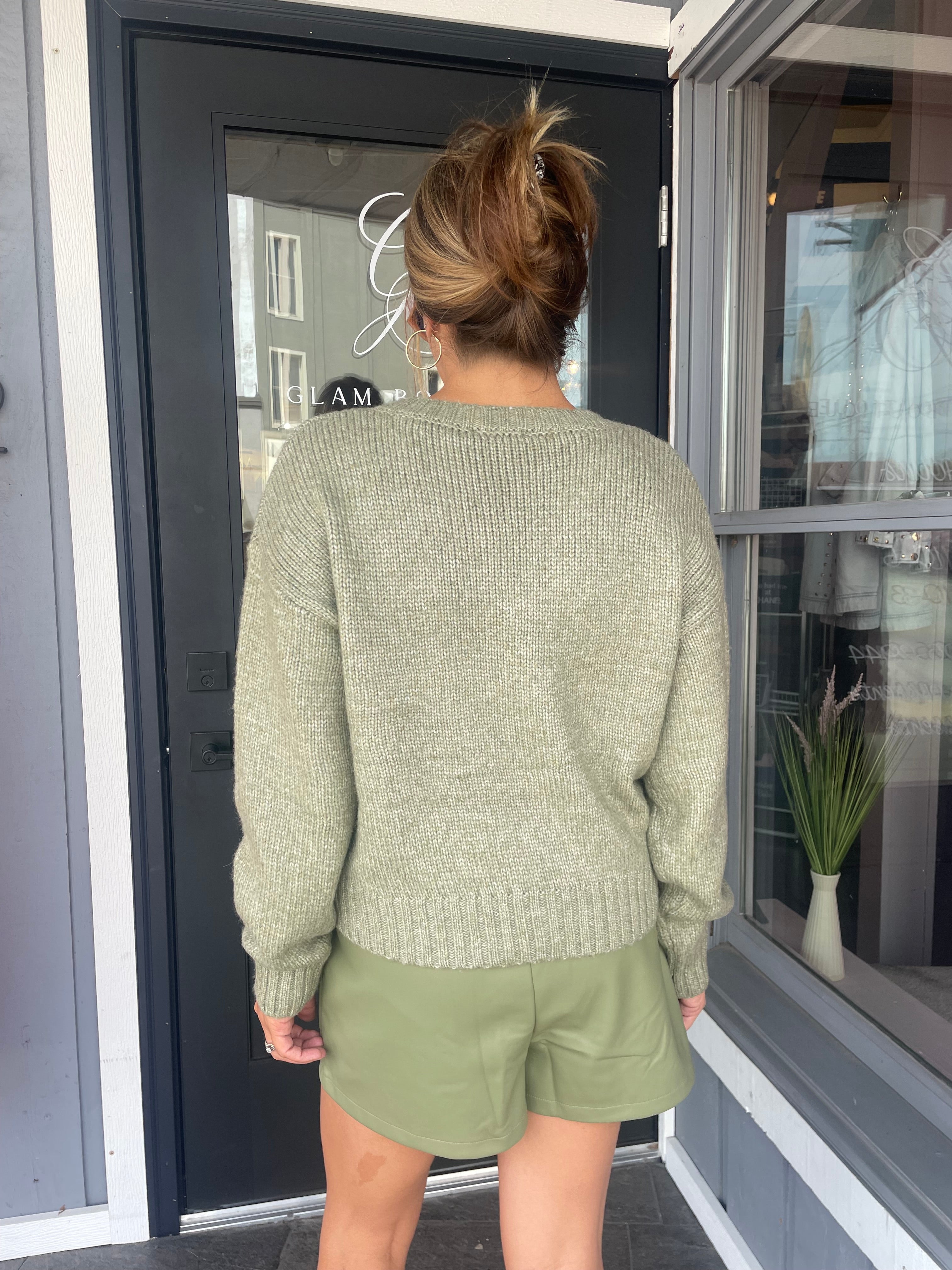 Dusty Green Sweater