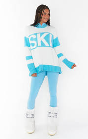Ski Blue Knit Sweater