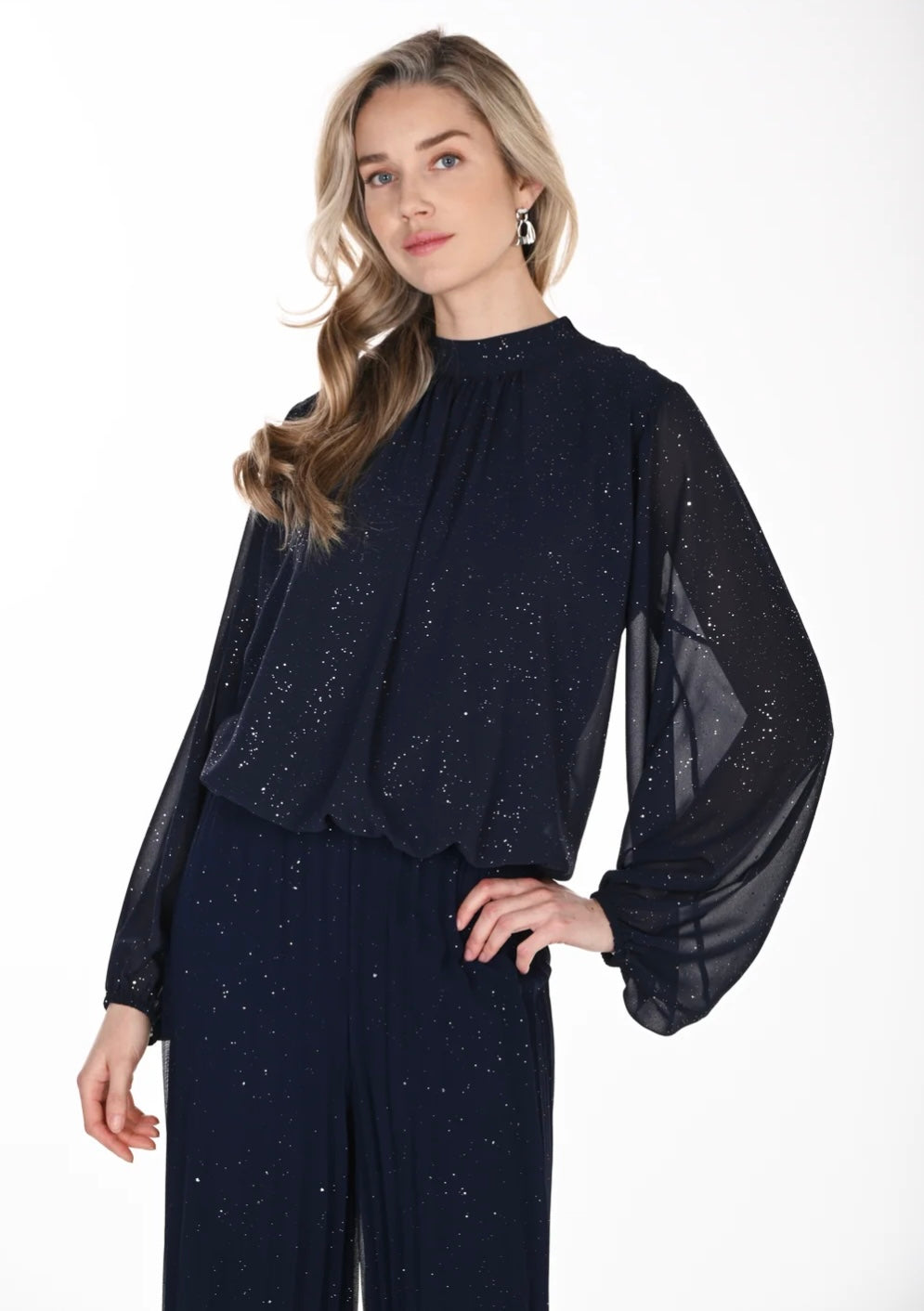 The Midnight Shimmer Blouse