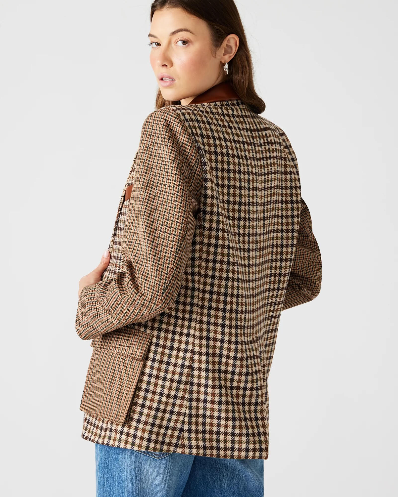 Brown Plaid Blazer - Final Sale