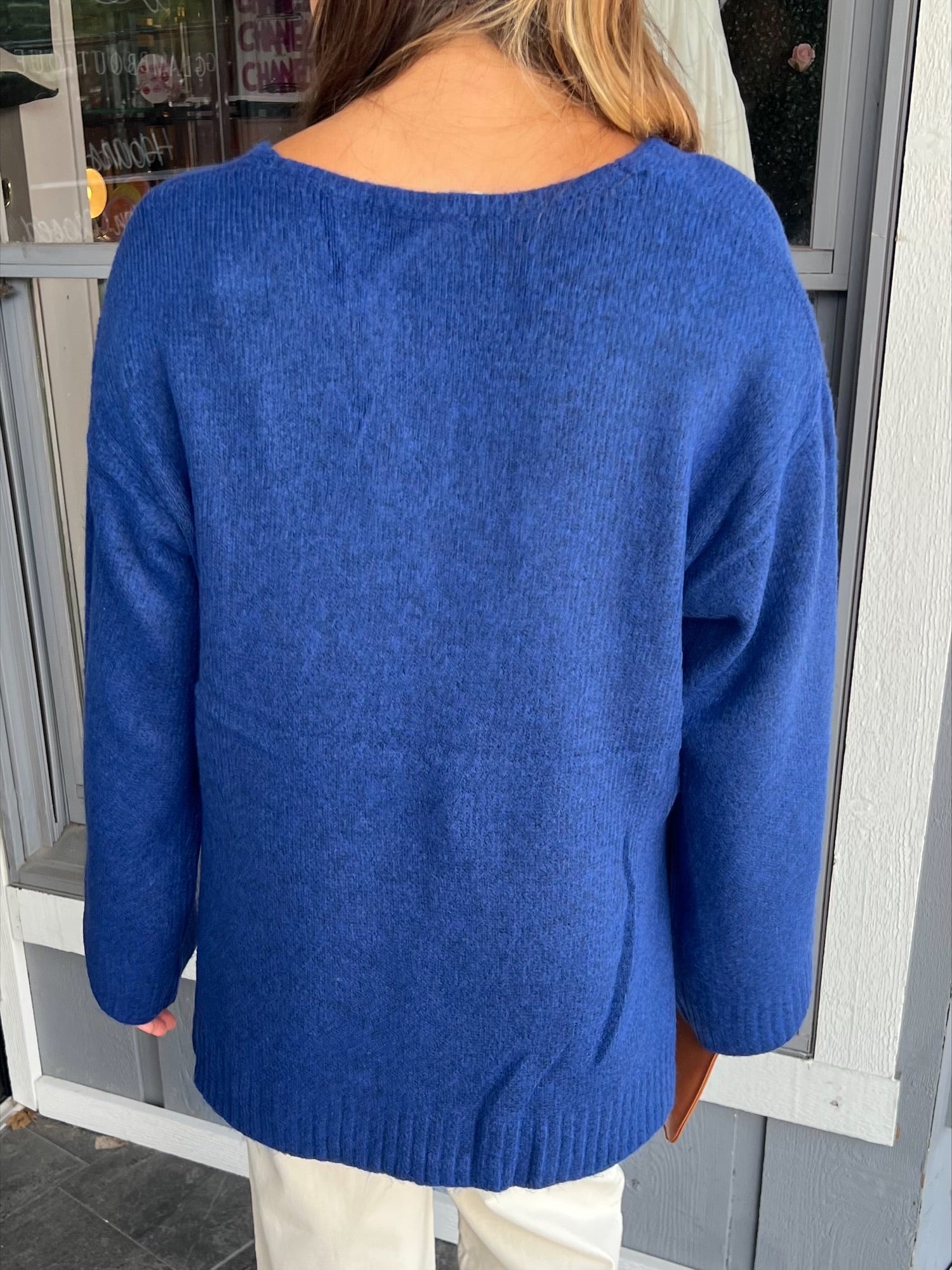 Blue Modern Sweater