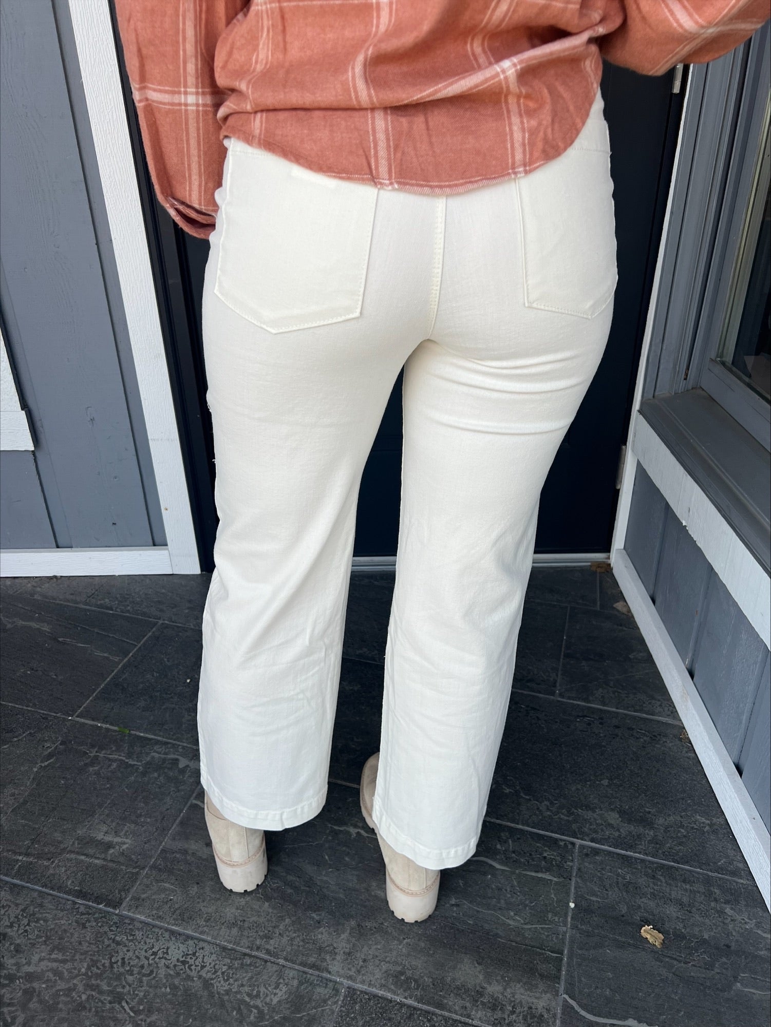 Cream Esder Twill Pant