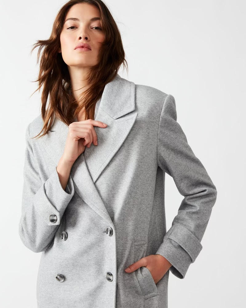 Light Gray Trench Coat - Final Sale